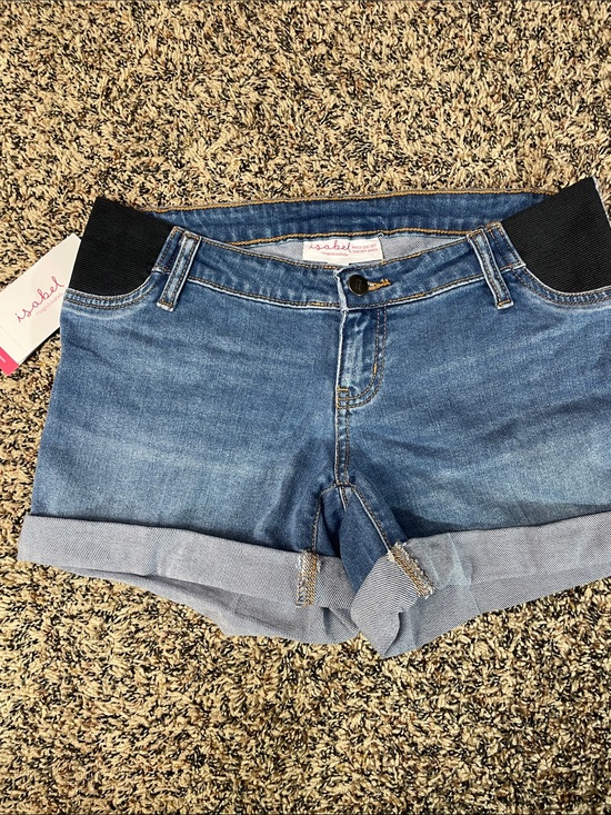 Isabel Maternity by Ingrid & Isabel Pants - Isabel Maternity Under Belly Side Panel Soft Midi Shorts Size 00 | NWT